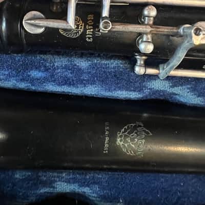 Linton brand wood Oboe with case. Made In USA image 5