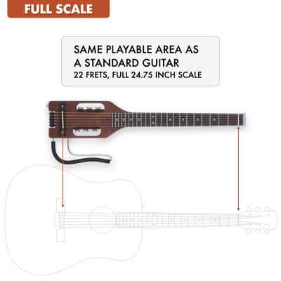 Traveler Guitar Ultra-Light Acoustic Travel Guitar (Antique Brown) image 3