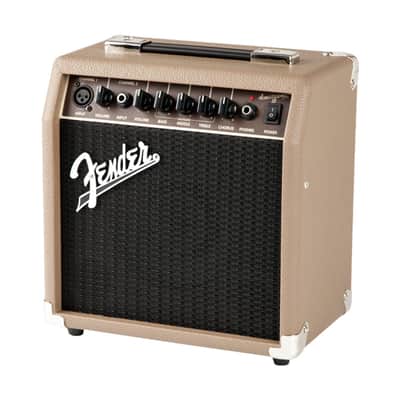 Immagine Fender Acoustasonic 15 2-Channel Combo Amp - Brown and Wheat - 2