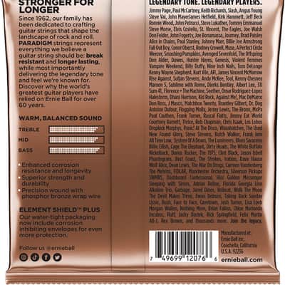 Ernie Ball 2076 Paradigm Medium Light Phosphor Bronze Acoustic Guitar Strings, 12-54 image 2
