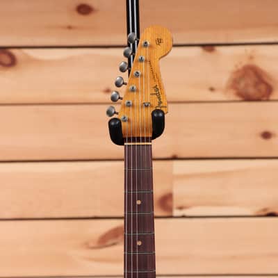 Fender Custom Shop Limited Roasted 1960 Dual Mag Stratocaster - Aged Black-CZ567439 image 5