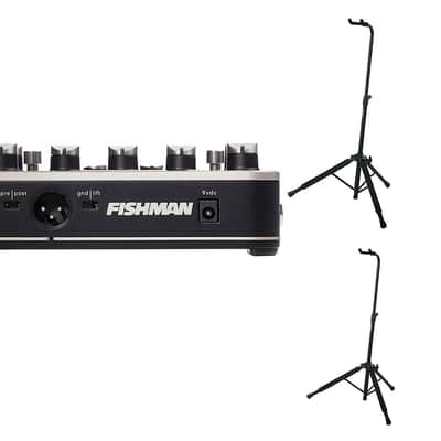 Fishman Platinum Pro EQ/DI + 2 Gator Hanging Guitar Stands image 1