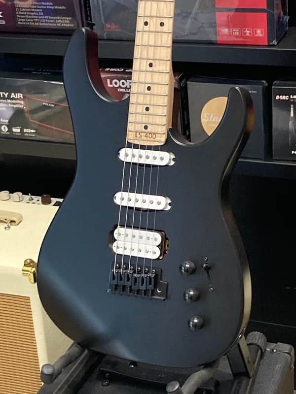 Lyman LS-400 Maple Fingerboard Matte Black Floor Model (IM05092204) image 1