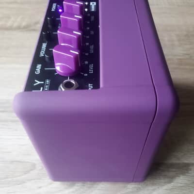 Hand-modified Blackstar Fly 3W purple guitar amplifier combo with vari-speed chorus image 5