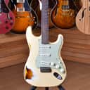 Fender Custom Shop Stratocaster 1961 Heavy Relic Aged Vintage White on 3 Tone Sunburst