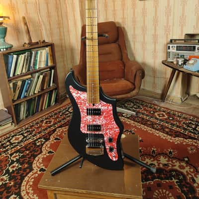 Samara Style Black Electric Guitar Rare USSR Era Tribute Custom Options image 10