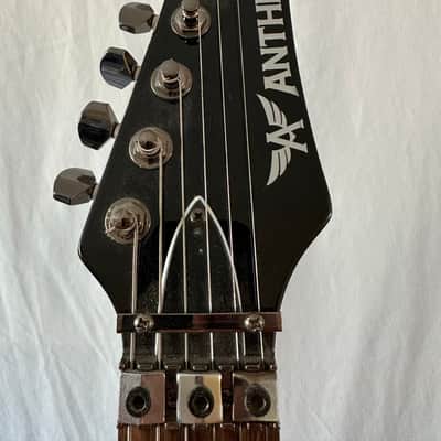 Anthem S-style Electric 24 Fret Guitar HH 2009 - Quilted Top image 4