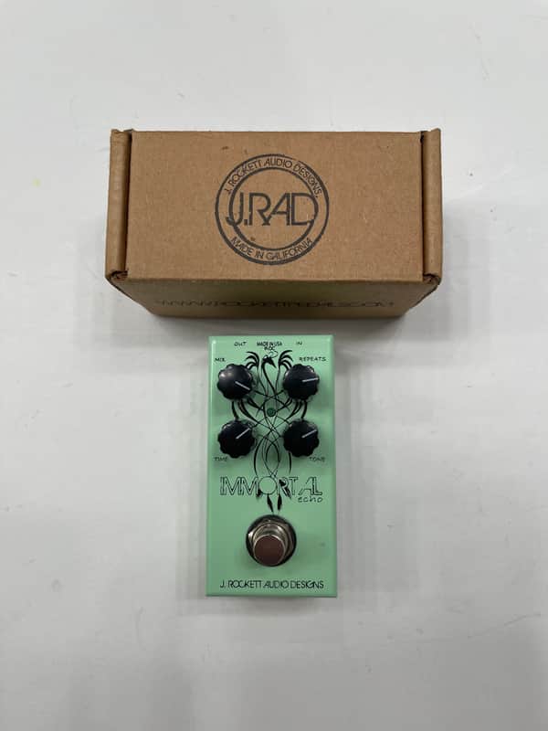 J. Rockett Audio Designs Immortal Echo Delay Mini Guitar Effect Pedal + Box image 1