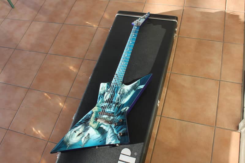 ESP ESP EX Sharks Custom Shop NAMM exhibition model 2008 Sharks custom image 1