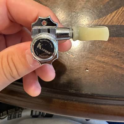 Kluson Locking Revolution Series 3+3 G-Mount Tuners Chrome image 2