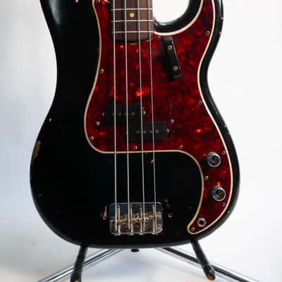 Fender Precision Bass with Rosewood Fretboard 1964 - Black Refin image 3