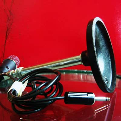 Vintage 1960's Claricon 38-040 dynamic microphone Hi Z w cable & stand Monarch Olson Lafayette image 12