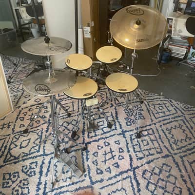 DW Go Anywhere 5pc Practice Pad Drum Set with Stands and cymbals. image 6