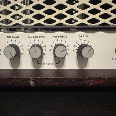 Soldano SLO-100 C3 Amps Clone, Burgundy Snakeskin, White Grille, Excellent image 6