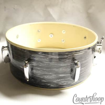 *Pearl 8-Lug Black Oyster Pearl 14x5" Snare Drum Shell+Lugs/Throw-Off/Butt 8-Ply image 4