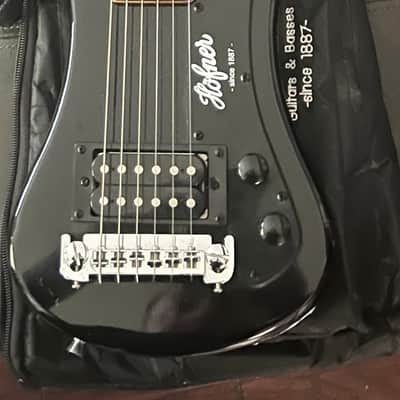 Hofner CT Series Shorty Travel/Mini Electric Guitar Black image 1