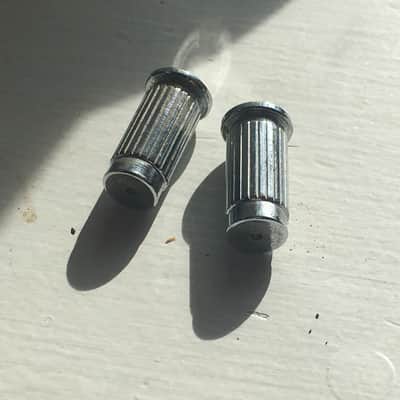 Two Rocker Mounts for Fender Jaguar Jazzmaster “NOS Relic” Guitar Bridge Posts Mustang Cups Thimbles image 4
