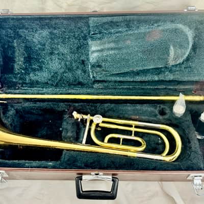Yamaha YSL-356R Tenor Trombone with F Attachment 2000s - Brass image 2