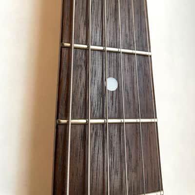 Mt. Fugi Custom offset mustang style electric guitar. Natural Mahogany, Nitro (StewMac Parts) image 9