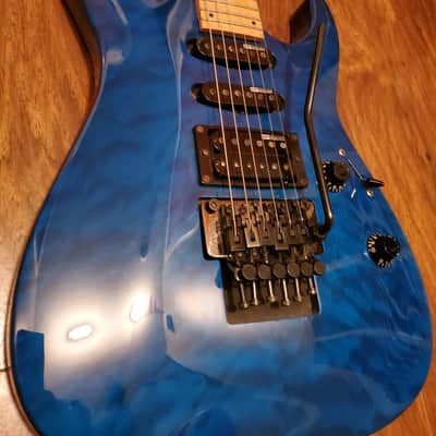 ESP LTD MH-103 QM 2008 - 2018 - See Thru Blue image 2