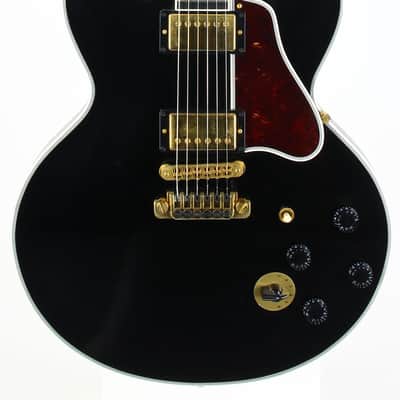 2011 Gibson Custom BB King Lucille Black | Ornate Crown Headstock Inlay ES 355 Dual Input Jacks image 6
