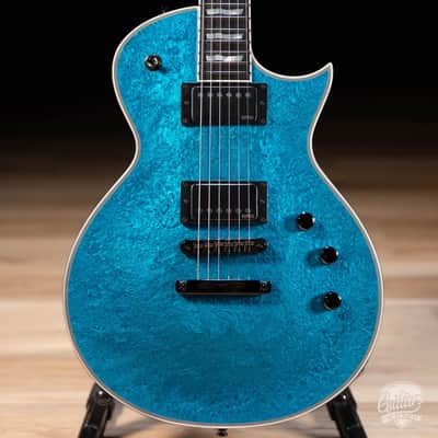 ESP Eclipse Custom Original Series Electric Guitar w/ Case – Blue Liquid Metal image 2