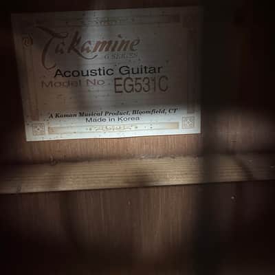 Takamine G Series EG531C Acoustic-Electric Guitar image 5