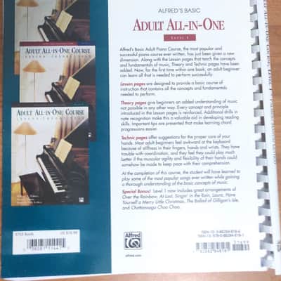Alfred Music Adult All-In-One Piano Course Book One image 2