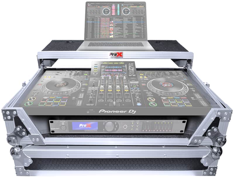 ProX XS-XDJXZ WLT Hard Flight Road Case+Laptop Shelf+Wheels 4 Pioneer DJ XDJ-XZ image 1