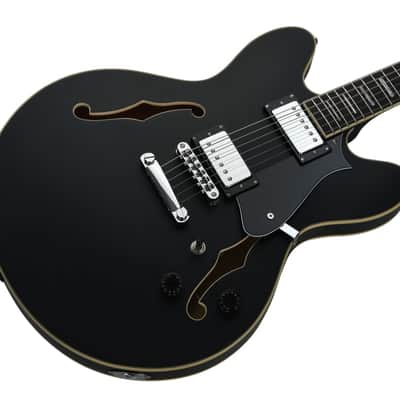 HILS QUEEN Semi-Hollow Guitar - Black image 2