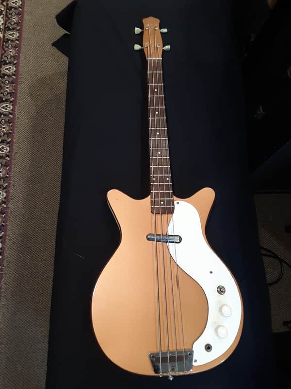 Danelectro 3412 DC Short Horn Bass 1959 - Copper image 1