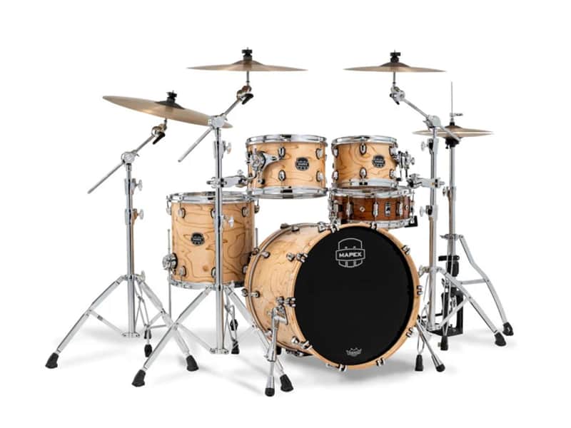 ~NEW!~ Mapex SR504XZXN Saturn VI Fusion 4-Piece 10/12/14/20 Drum Kit Set in Exotic Natural Burl Gloss Lacquer image 1