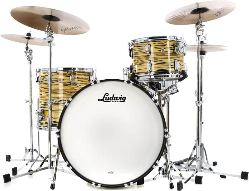 Ludwig Classic Maple Pro Beat 3-piece Shell Pack - Lemon Oyster image 1