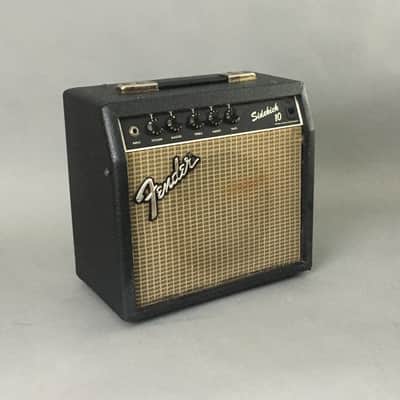 Vintage Fender Musical Instruments Sidekick 10 Electric Guitar Amplifier 1985 Black Tolex Amp image 1