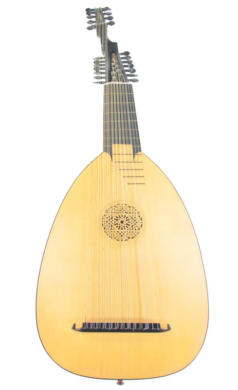 Peter Harlan (Hans Jorrdan) theorbo (Renaissance lute) from 1927 handmade in Germany - a real rarity! image 1