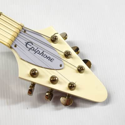Epiphone Brendon Small Signature "Snow Falcon" Flying V - Snow Burst image 7