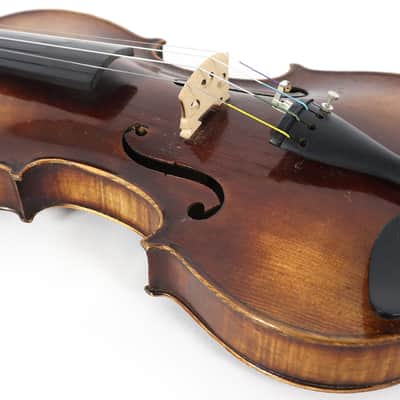 Von Friedrich August Glass Stradivarius 1737 4/4 German Violin w/ Wooden Case image 5