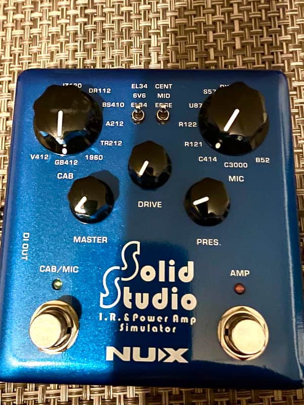 NuX NSS-5 Solid Studio IR and Power Amp Simulator 2010s - Blue image 1