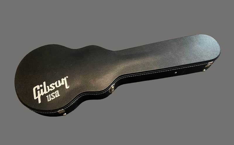 Gibson USA Guitar Case 2009 - for Les Paul Guitar, Black with White Interior Lining image 1