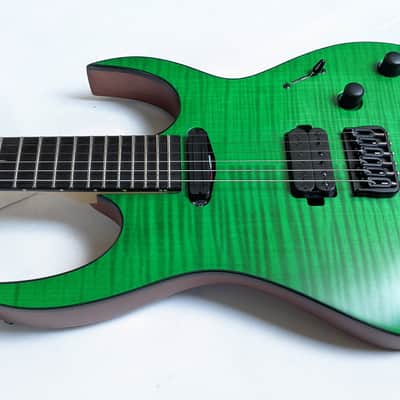 Solar Guitars SB1.6HFG - Flame Green matte image 16