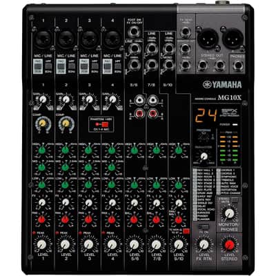 Yamaha MG10X CV 10-Input Stereo Mixer With Effects Regular