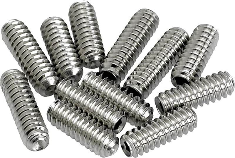 Fender 099-4928-000 American Vintage Stratocaster / Telecaster Bridge Saddle Height Adjustment Screws (12) image 1