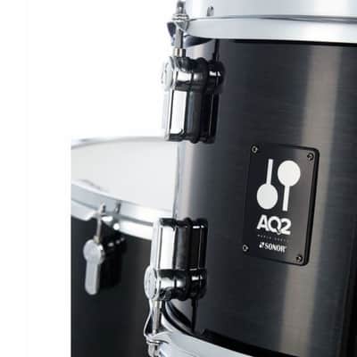 Drum Kit Sonor AQ2 Series 7ply Maple Studio, Transparent Stain Black image 6