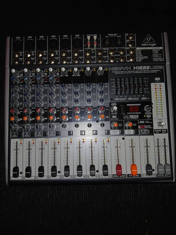 Behringer Xenyx X1222USB 16-Input Mixer with USB Interface and Effects Needs Work Mechanics Special image 1