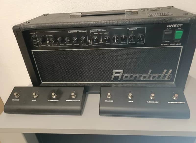 Randall RH50T 2-Channel 50-Watt Guitar Amp Head 2000s - Black image 1