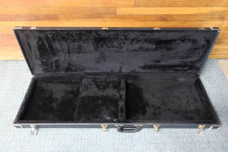 Vintage 1990s G & L ? Fender Precision Bass Jazz P Telecaster Bass NO LOGO Case Fits 46 X 13 X 3.5 Fits Many Models Black Lining Rare Well Made image 1