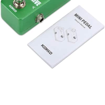 Guitar Mini Effects Pedal Over Drive - Warm and Natural Tube Overdrive Effect Sound Processor Portable Accessory for Guitar and Bass, Exclude Power Adapter Green - FOD3 image 5