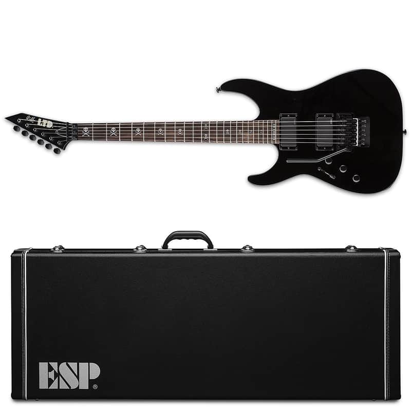 ESP KH-602 LH Kirk Hammett Black Blk Left-Handed New Electric Guitar FR + Hard ESP Case