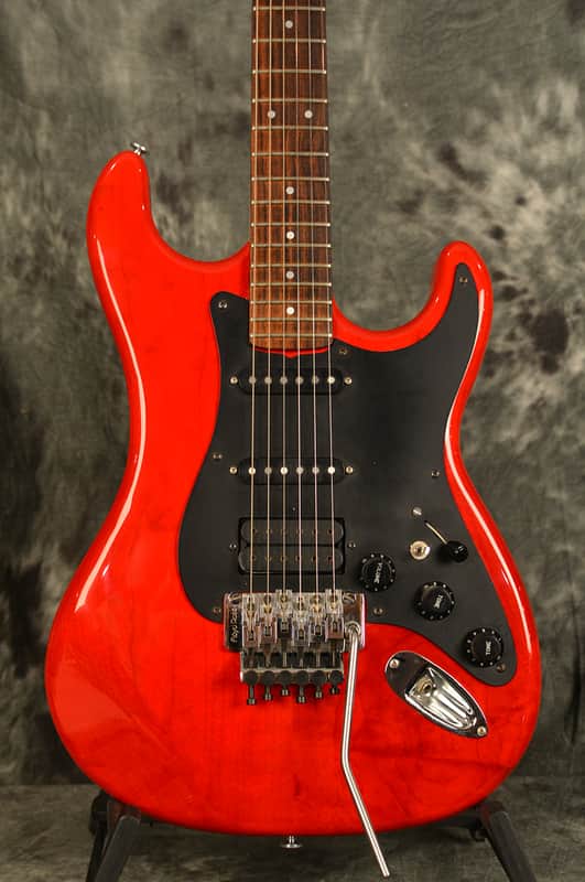 Kramer Pacer Deluxe HSS Vintage 1983 Floyd Rose Cherry Finish w Factory Hardshell Case We Ship FAST image 1
