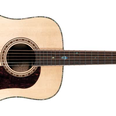 Washburn HD80S-L Heritage Elite, Solid Spruce / Striped Ebony Body image 10